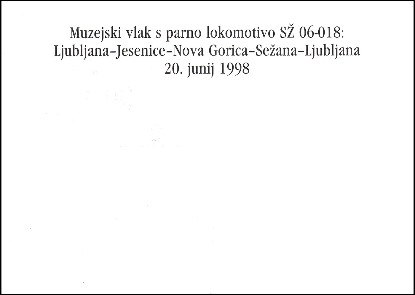 MUZEJSKI VLAK DRUŠTVO LJUBITELJEV ŽELEZNIC